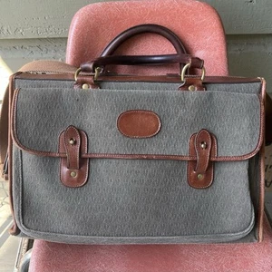 Torba tornister Ghurka nr 17 - Teczka na laptopa - Vintage płótno skośne i skóra - Zdjęcie 1 z 9
