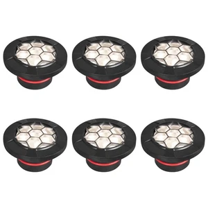 6-Pack Low Voltage Dimmable In-Ground Lights, 7W Grated Top Well Light, 12V A... - Picture 1 of 5