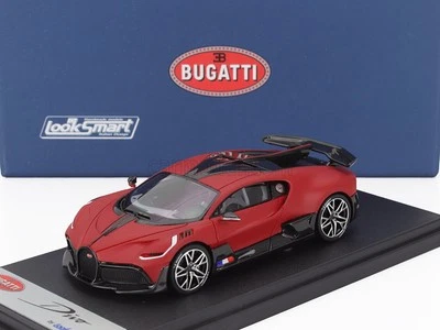 MODELLINO AUTO STATICO LOOKSMART BUGATTI DIVO 2020 ROSSO NERO SCALA 1/43 - Immagine 1 di 4