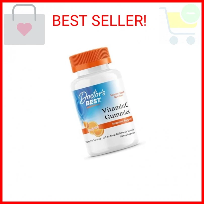 Doctor's Best, gomitas de vitamina C 250 mg por porción gran sabor 120 unidades Foto 1 de 1