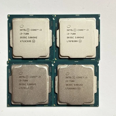 Lote de 4 Procesadores Intel Core i3-7100 3,90 GHz 3 MB Dual-Core LGA 1151 CPU SR35C Foto 1 de 2
