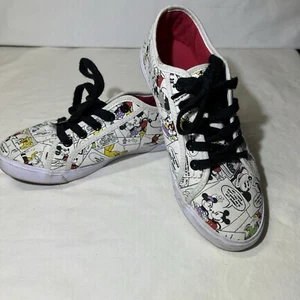 Disney Mickey Mouse Comic Strip Classic Cartoons Women’s Shoes Size 7 - Picture 1 of 8