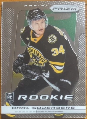 2013-14 Panini Prizm Rookie RC Carl Soderberg #206 Boston Bruins - Image 1 of 2