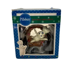De colección 1997 Pillsbury Masa Niño Media Luna Corona Árbol de Navidad Adorno ~ Nuevo de Lote Antiguo - Imagen 1 de 5