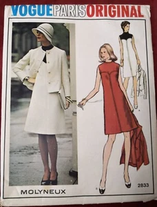 VOGUE PARIS ORIGINAL for DRESS & JACKET by MOLYNEUX - Picture 1 of 2