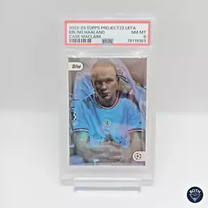 Erling Haaland PSA 8 Topps Project22 UEFA CL Case Maclaim MINT 2022-23 Mancheste - Bild 1 von 2