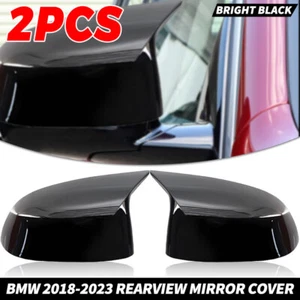 Tapas de cubierta de espejo retrovisor lateral estilo M negras para BMW X3 X4 X5 X6 X7 G01 G02 G03 G05 G06 - Imagen 1 de 12