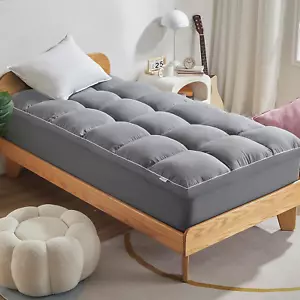 Twin XL Size Mattress Pad Extra Thick Luxury Pillow Top Bed Mattress Topper, 38 - Picture 1 of 7