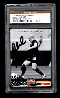 2012 Americana RACHEL BUELER Team USA Soccer Olympic Gold Medal Autograph HGA - Image 1 of 2
