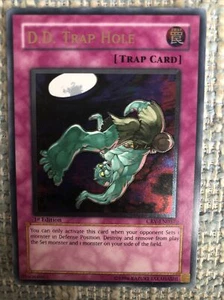 YuGiOh D.D TRAP HOLE Ultimate Rare 1st Edition CRV-EN057 M/NM - Bild 1 von 2