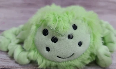 Slumberkins Plush Spider Stuffed Animal Toy Soft Eight Legs Green Black 5" - Image 1 of 4