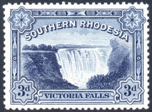 Southern Rhodesia 1932 3d deep ultramarine, Victoria Falls, SG.30, VFM, cat.£15 - Picture 1 of 1