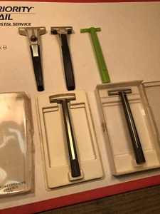VTG Shaving Lot Razors Gillette adjustable w case RARE DEMONSTRATOR WOW LOOK! - Picture 1 of 10