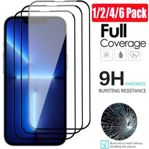 Protector de pantalla de vidrio templado transparente cubierta completa para iPhone 13 Pro Max 12 11 XR - Imagen 1 de 26