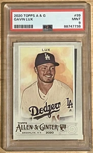 2020 Topps Allen & Ginter Rookie Gavin Lux #99 Los Angeles Dodgers PSA 9 - Picture 1 of 2