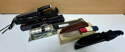 Lote de 5 cuchillos de hoja fija Elk Ridge ER-511 17 TW993 90714 Bundeswehr M1220 60026 Foto 1 de 4
