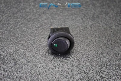 INTERRUPTOR BASCULANTE REDONDO 3/4 ORIFICIO DE MONTAJE 16 AMP 12V 3 PINES PALANCA LED VERDE IBRRSG Foto 1 de 4