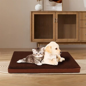 Dog Bed Pet Cushion Kennel Puppy Cat Cage Crate Mattress Washable Cover Pad Mat - Picture 1 of 18