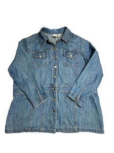 Roaman's Women's Size 20W Denim Jean Jacket - Picture 1 of 8