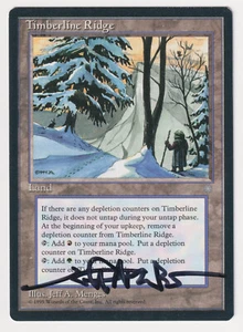 Signed Timberline Ridge HP Ice Age Artist Jeff A. Menges 1995 MTG Reserved List! - Picture 1 of 2