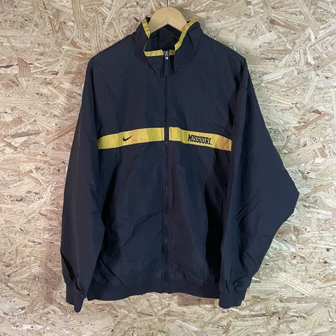 Nike Jacket Mens XL Team Missouri Tigers Windbreaker Pullover Vent Full Zip Cover