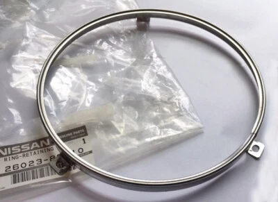 Genuine Datsun Roadster OEM Headlight Retaining Ring, 1965-1970, 1600/2000, NEW! - Image 1 of 2