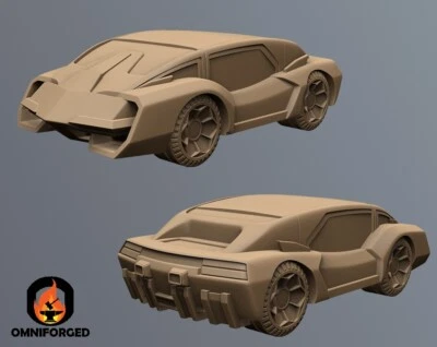 Cyberpunk Miniatura Mini Papz Motors Cybercar Lavador Coche Papsikels Vehículo Foto 1 de 2