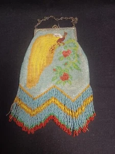 Antique Micro Beaded Purse - Picture 1 of 11