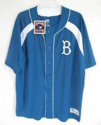 MAJESTUOSA CAMISETA DEL EQUIPO AZUL BASE COOL COLECCIÓN BROOKLYN DODGERS COOPERSTOWN XL Foto 1 de 4
