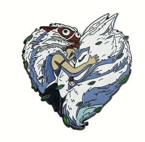 PRINCESS MONONOKE ❤ GORGEOUS - 2”Enamel pin!  Studio Ghibli Movie - New - Bild 1 von 8