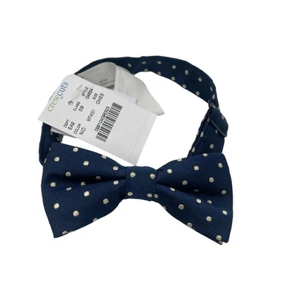 Pajarita J.CREW CREWCUTS Niños Pequeños Azul Marino Lunares Talla Única Nueva con Etiquetas Evento Formal Foto 1 de 4