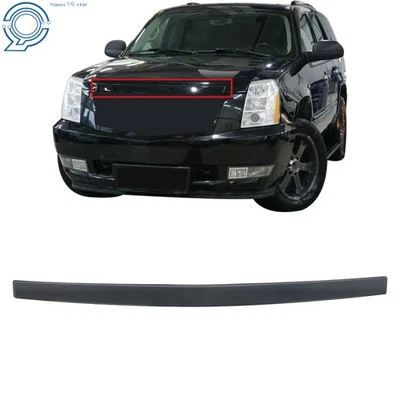 15907251 Gloss Black Front Hood Molding Trim Fit For Cadillac Escalade 2007-2014 - Image 1 of 4
