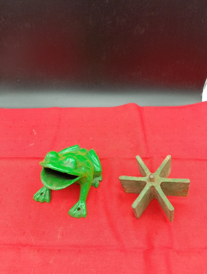 Grenouille Et Roulette En Fonte Jeu De La Grenouille - Photo 1/4