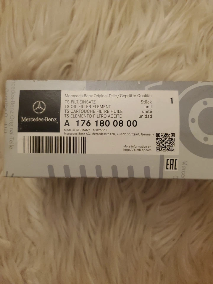 Elemento de filtro de aceite de motor original Mercedes-Benz A 176-180-08-00 Foto 1 de 1