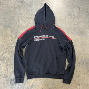 Porsche Motorsport Official Pullover Hoodie Jacket Sweat Black/Red Size XS - Picture 1 of 9
