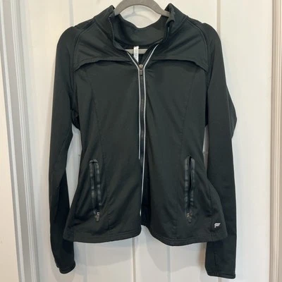 Fabletics KIMMY Athletic Jacket Sz Large Full Zip Running Performance Yoga Green - Image 1 of 4