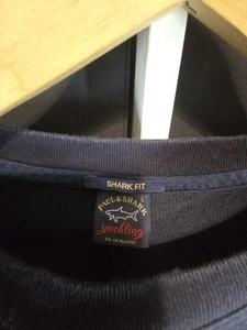 Paul & Shark Yachting Navy Blue Crew Neck Pullover Jumper Size Large Shark fit - Picture 1 of 8