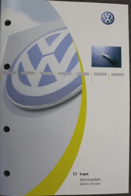 VW Lupo Serviceplan "April 2003" Ohne Einträge - Serviceheft - Kundendienstheft - Bild 1 von 4