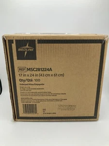 Medline leichte saugfähige Unterlage 17" x 24" Stck 100 Einwegfutter Windel - Bild 1 von 5