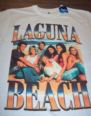 Camiseta Masculina Estilo Vintage MTV LAGUNA BEACH Show de TV MÉDIA NOVA com TAG - Imagem 1 de 3