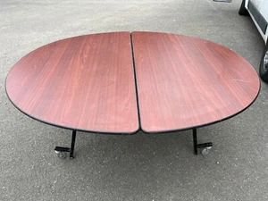 Event Party Folding Oval Table 185cm x 150cm x 75cm - Picture 1 of 6