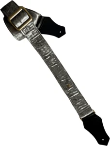 COURROIE GUITARE GET'M GET'M BOUJEE VELVET HERMATITE SILVER - Picture 1 of 2