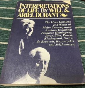 Interpretations Of Life by Will & Ariel Durant 1970 Paperback - Picture 1 of 3