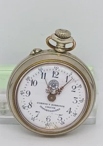 Raro piccolo orologio da tasca in alpacca ROSKOPF - - Imagen 1 de 8