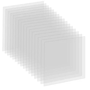 15 Pack 6 mil Clear Blank Stencil Sheets 12x12 Inch Mylar Templates for Cricut - Picture 1 of 8