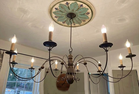 Vint Richard D. Scofield of Period Lighting Fixtures in Chester CT c 1985 10 arm Cover