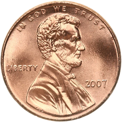 2007 (P) Lincoln Memorial Cent BU Penny US Coin Cover