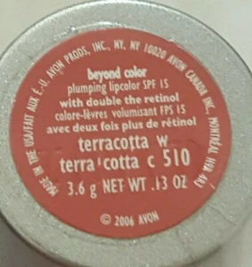 Avon Beyond Color Plumping Lip Color Lipstick TERRACOTTA SPF15 w/Double Retinol - Picture 1 of 3