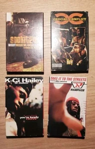 Konvolut 4 Vintage Hip Hop/R&B Kassetten Singles mit Kartonhüllen - Bild 1 von 9