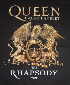 2019 QUEEN +G ADAM LAMBERT "The Rhapsody" Concert Tour (XL) T-Shirt BRIAN MAY - Picture 1 of 4